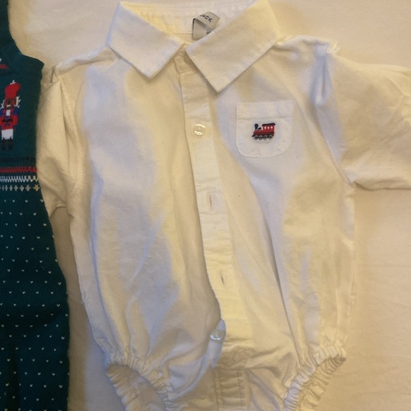 Janie and Jack baby Christmas outfit 0-3 month - Picture 3 of 8